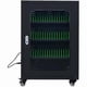 thumbnail image 1 of wonima02 20/30/40/50/60 Slot Cell Phone Locker Charging Station with USB Ports, Sliding Doors, White/Black, 270 Meters Deep, Living Room, Home Office, Office 50slots-Black, 1 of 1