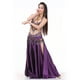 thumbnail image 5 of Falda de danza del vientre para mujer, vestido, traje de danza del vientre, abertura, largo Púrpura, 5 of 9