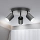 thumbnail image 1 of Lámpara de techo redonda GU10, lámpara de techo de 3 focos, lámpara de techo de cocina, lámpara de techo LED ajustable, lámpara de techo, lámpara de techo negra, lámpara de techo para cocina, sala de, 1 of 5