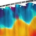 thumbnail image 3 of Colorful Rainbow Tie Dye Spiral Pattern Shower Curtain 72"x84" ,Bathroom Decorative Shower Curtains Set with 12 Hooks,Modern Waterproof Washable Shower Curtain, 3 of 6