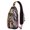 White-20, variant on Romantic Botanical and Wildflower Crossbody Bag – Lightweight, Multi-pocket – Watercolor Tropical Flower and Leaves Design