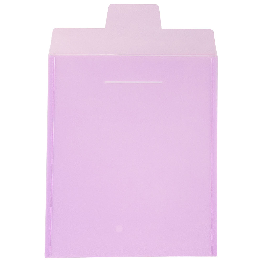 JAM Paper Plastic Envelope with Tuck Flap Closure, Letter Open End, 9 7/8" x 11 3/4", Lilac Purple, 12/pack
