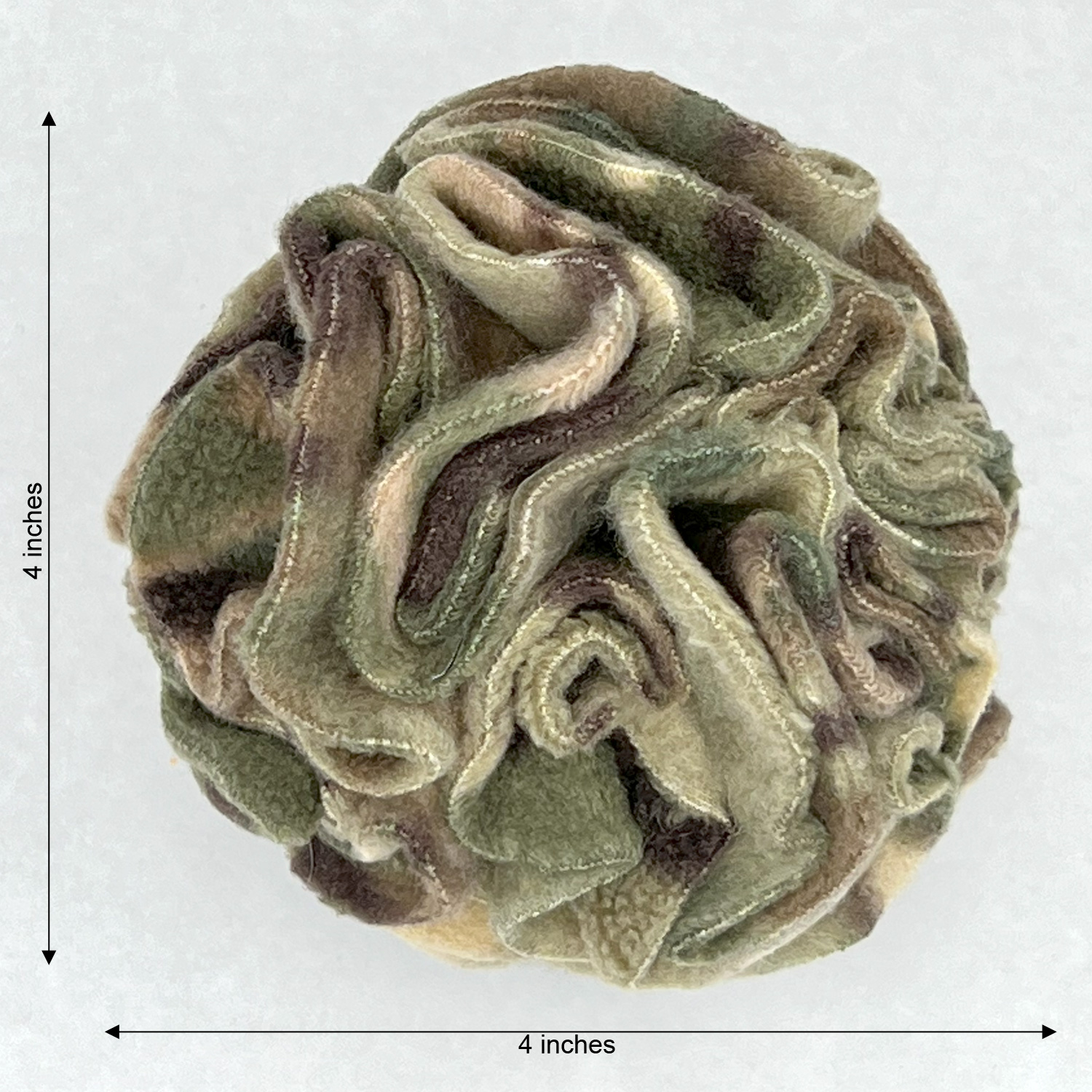 Camouflage Snuffle Interactive Foraging Dog Puzzle Ball Toy for Puppy and Adult