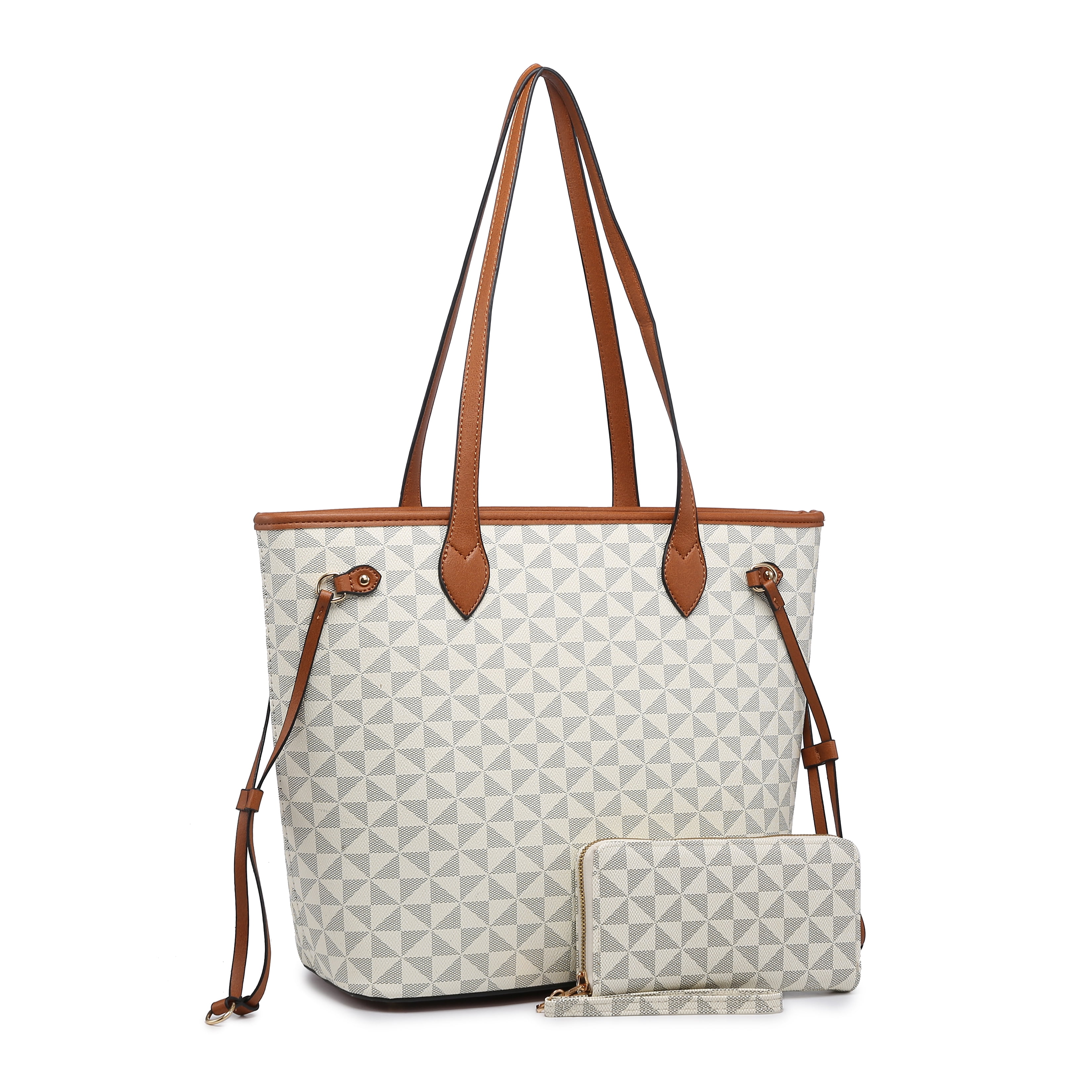 2pcs Women Handbag Faux Leather Satchel Tote Bag Shoulder Bag Purse w Wallet USA 