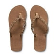 thumbnail image 4 of COBIAN Adult Female Bethany Braided Pacifica Flip Flop Sandals, Color: Tan, Size: 10, 4 of 6