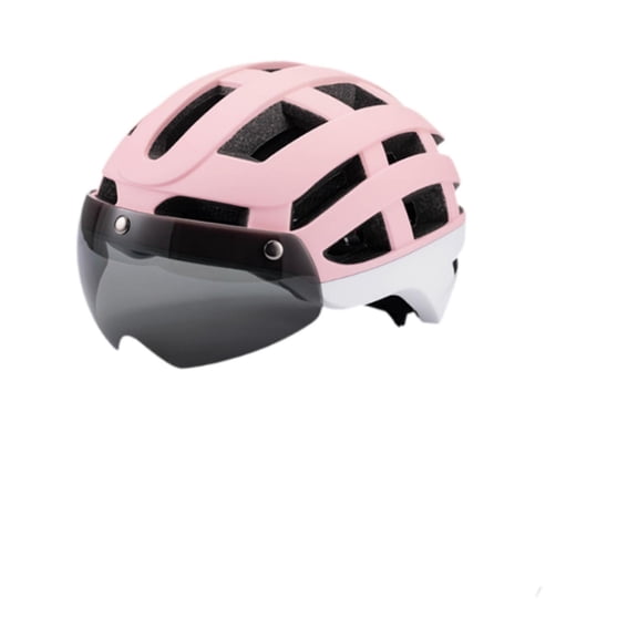 Tnarru Bike Helmet Helmet Adjustable Chin Strap Breathable Cycling Helmet Sports Helmets for Commuting Biking Skating Adults Pink White