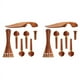 thumbnail image 1 of 2 juegos Kit de Violín 4/4 para Violín de Tamaño Completo Clavija de Violín de Palisandro Apéndice Chin Rest Pin Final, 1 of 5