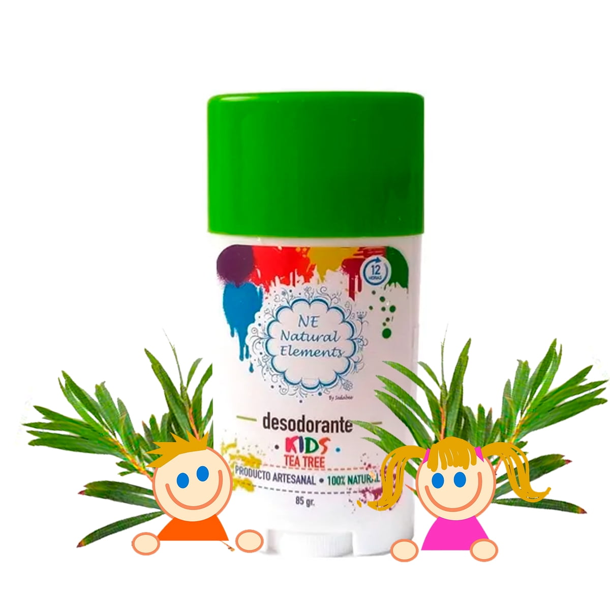 2 Pack Desodorante Natural para Niños KIDS en Barra 85 gr Natural ...