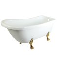 thumbnail image 3 of Kingston Brass VT7DE672826C8 Aqua Eden Serenity 67-in. Acrylic Clawfoot Slipper Tub with 7-in. Deck, 3 of 4