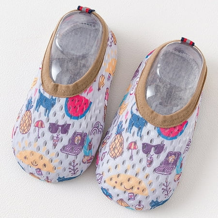 

THE WILD Comfortable Fashion Newborn Baby Cartoon Newborn Baby Girls Boys Mesh Thin Anti-Slip Socks Slipper Shoes Boots