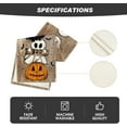 thumbnail image 5 of SM-XLHN Polka Dot Ghost Pumpkin Cat Boo Halloween Table Runner, Bat Seasonal Fall Kitchen Dining Table Decoration for Home Party Decor 13x72 Inch, 5 of 6