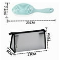thumbnail image 2 of Hair Comb Cosmetic Bag Set Portable Anti-static Airbag Comb Hair Combing Scalp Massage, 2 of 8