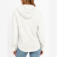 thumbnail image 5 of Nestiefly Hoodies for Women Oversized Thumb Hole Sweatshirts Pullover Top with Kangaroo Pocket White 2XL, 5 of 5