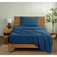 thumbnail image 2 of Mainstays Washed Ultra Soft Microfiber Bed Sheet Set, Twin-XL, Washed Indigo, 3-Piece, 2 of 7