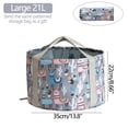 thumbnail image 2 of Foldable Bucket With Handle, Suitable For Foot Soaking, , Camping, Hiking, Backpacking, Outdoor Survival, Car Washing, Portable Folding Bucket, 2 of 4