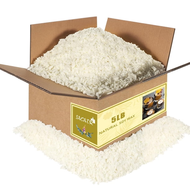 Cera de soja para hacer velas SACATR 2,27 kg 100% natural