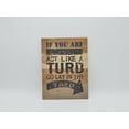 thumbnail image 1 of Brown TURD Vintage Wood Sign, 1 of 1