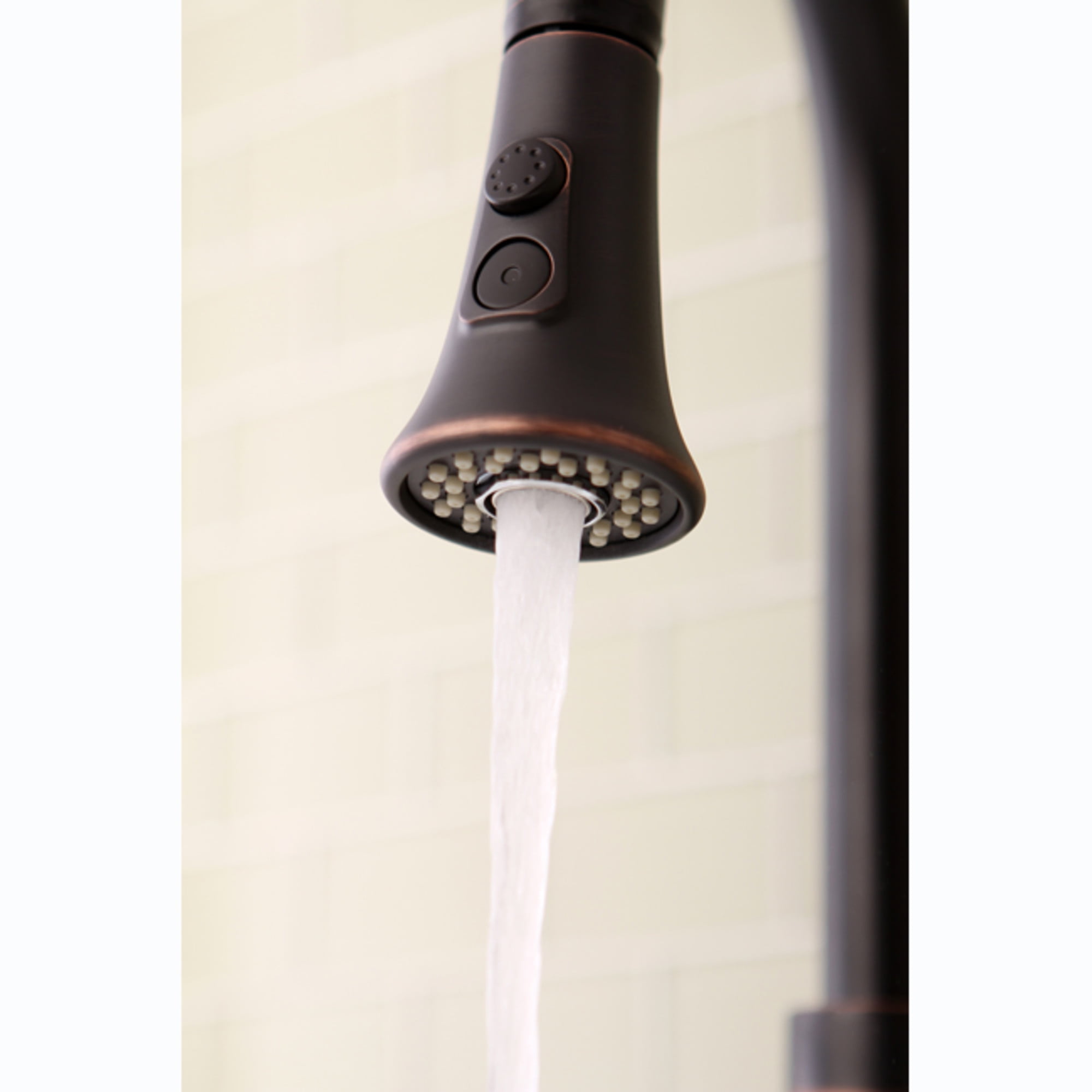 Kingston Brass KDH8726 Pull-Down Kitchen Faucet Sprayer Head, Naples Bronze