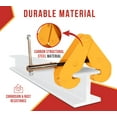 thumbnail image 2 of 2 Pack Adjustable Beam Clamp Yellow, 1 Ton / 2204 LB Working Load Limit with Manual Screw Rod, I-Beam Lifting Clamp For Industrial, Home-garage Lifting, Rigging, and Other Operations, 2 of 9