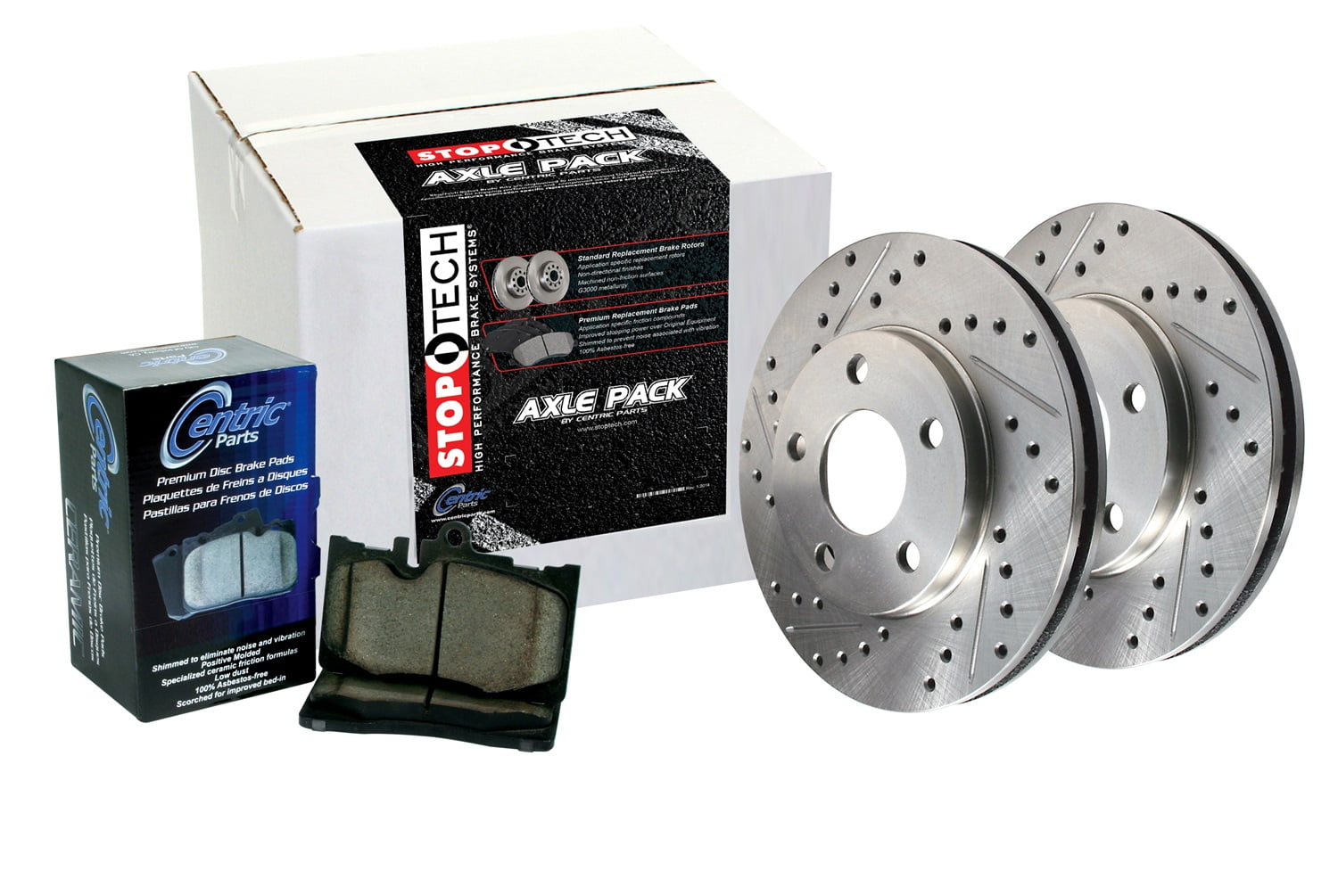 For Lexus IS300 19 StopTech Street Drilled & Slotted 1-Piece Rear Brake Kit For Lexus IS300 19 StopTech Street Drilled & Slotted 1-Piece Rear Brake Kit