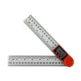 thumbnail image 1 of Yeacher 2-In-1 Folding Measuring Ruler 200mm Electronic Ruler Transparent Angle Ruler Straight Ruler Digital Display 360 Degree Measurement Interior Angle Exterior Angle Measurement, 1 of 8