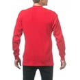 thumbnail image 2 of Pro Club Men's Heavyweight Cotton Long Sleeve Thermal Shirt - Red - Small, 2 of 4