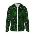 thumbnail image 2 of Lsque Green Bright Web with Spiders UPF 50+ Lightweight Sun Protection Men's Women's Long Sleeve Shirt, Hoodie Performance -Large, 2 of 9