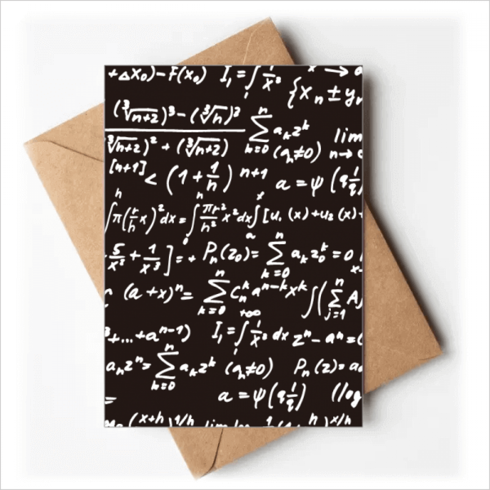 Summarize Mathematical Formulas Calculus Figure Greeting Cards You are