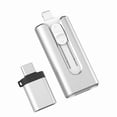 thumbnail image 3 of 256GB USB 3.0 Flash Drive TOPESEL 3-In-1 Metal USB External Storage Thumb Drive OTG Android Phone and Computer, 3 of 8