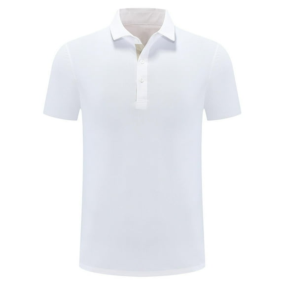 Men's Golf Sports Shirt Moisture Wicking Quick Dry Short Sleeve Casual Lapel Polo Shirt