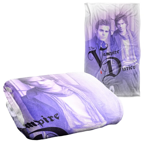 Vampire Diaries Stefan And Damon Silky Touch Super Soft Throw Blanket 36" x 58"