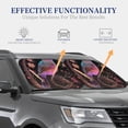 thumbnail image 3 of KLL Bird4 Windshield Sun Shade 2-Piece Foldable Car Front Window Sunshade for Most Sedans SUV Truck- Small, 3 of 5