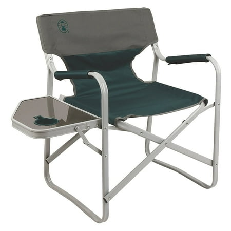 Coleman Outpost Breeze Portable Folding Deck Chair with Side (Best Portable Hunting Chair)