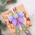 1PC DIY LED Bows for Christmas Tree, Glowing Bow Ornaments, Wreaths