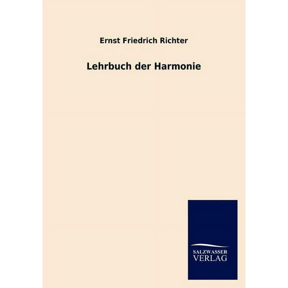 Lehrbuch der Harmonie (Paperback)
