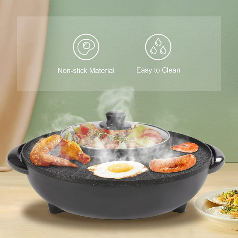 in Electric Grill Pan and Hot Pot, 110V Nonstick Baking Tray