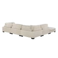 thumbnail image 6 of Lexicon Traverse 5-Piece Corduroy Fabric Modular Sectional in Beige, 6 of 9