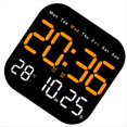 thumbnail image 3 of Relojes de Pared Digitales Temperatura Fecha Semana Visualización Reloj de Mesa Electrónico Reloj Despertador LED Montado en la Pared Control Remoto, 3 of 5