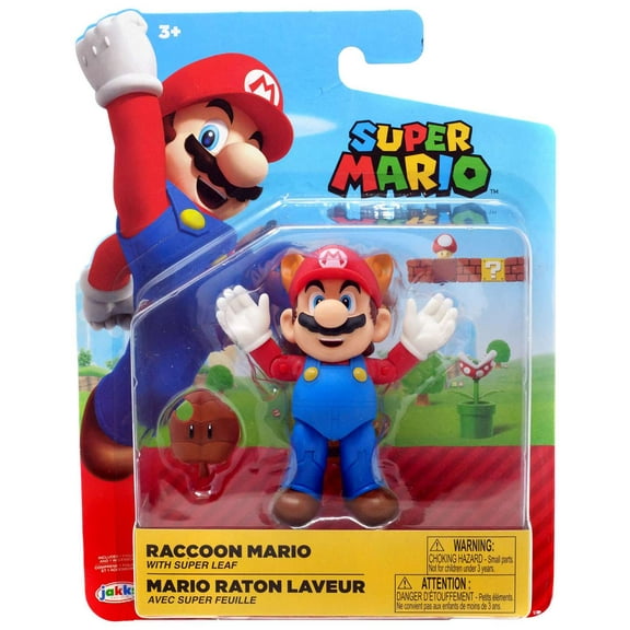 World of Nintendo Wave 16 Raccoon Mario Action Figure (Leaf)