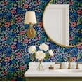 thumbnail image 4 of S4Sassy Peel and Stick Wall Covering, Blossom Mix Print Removable Walls Wrap -Blue Instant Makeover Wall Mural for Bathroom, Closet Interior- Self-Adhesive Wallpaper Vinyl -25"x240" inch, 4 of 9