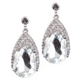 thumbnail image 2 of Pendientes de de dama de piedras en apariencia de triángulo Pendientes colgantes de gota de lágrima de de Blanco jinwen Pendientes vintage, 2 of 5