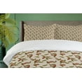 thumbnail image 4 of Ambesonne Botanical Duvet Cover Set, Classical Cacao Plant, 2-Calking, Grey Yellow Dark Rust, 4 of 7