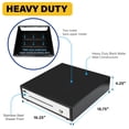 thumbnail image 6 of HK SYSTEMS 16inch Heavy Duty Manual Push-Open Cash Drawer with 5Bill/5Coin, Removable Till, "Stainless Steel Front" with Single Large Media Slot, Black, 6 of 7
