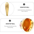 thumbnail image 2 of HUGFEGWE Vintage Rose Hand Hand held Bell Musical Hand Bells Metal Flower Hand Bells Bell Metal Call U2536-12402, 2 of 9