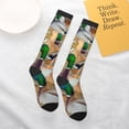 thumbnail image 4 of Daiia Sports Socks Mallard Ducks Printed Novelty Crew Socks for Men Women Knee High Socks Cotton Socks Soft & Breathable Support Unisex Socks, 4 of 9