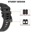 thumbnail image 5 of KIQ Durable and Water Resistant Silicone Replacement Watch Strap Band Compatible With Garmin Instinct 3(45mm)(Grey), 5 of 5