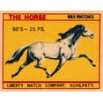 thumbnail image 2 of Phillumenart 14x12 White Modern Wood Framed Museum Art Print Titled - The Horse Matches, 2 of 4