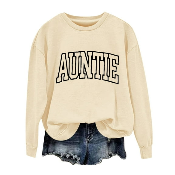 2025 Spring Hoodie Beige Hoodie Long Sleeves Round Neck Lightweight Sweaters for Women Auntie Fashion Cardigan Casual Wear Hoodie(3XL)