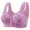 Purple, variant on Comfortable and Sexy Transparent Strap Cordless Backless Spongeless Bra, Convertible Shoulder Straps with Baggy Design