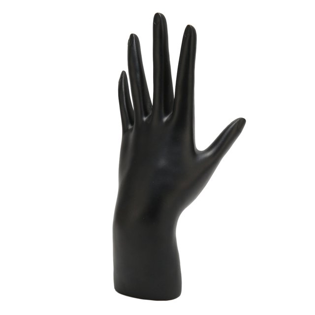 Soporte De Anillo, Maniquí Femenino Duradero Negro, Resina A Prueba De Decoloración Para El Hogar